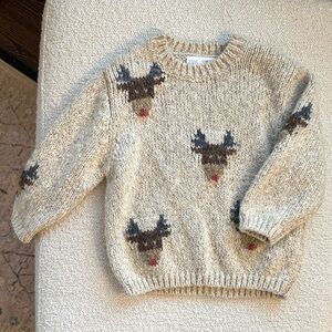 Zara Knit Sweater with Reindeer
